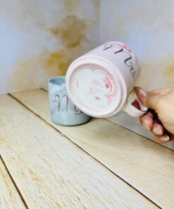 ماگ ست خانوم و اقا طرح ماربل کد 2657