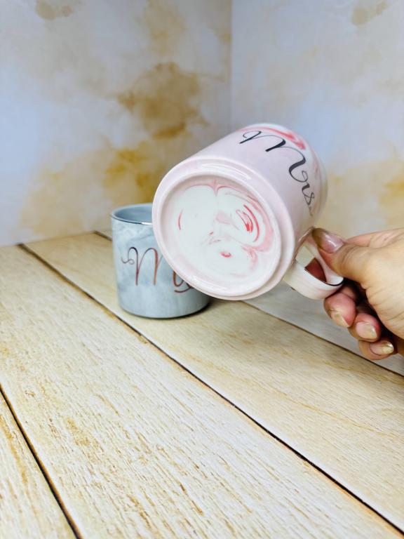 ماگ ست خانوم و اقا طرح ماربل کد 2657