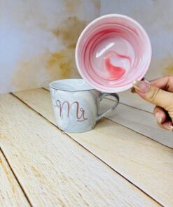 ماگ ست خانوم و اقا طرح ماربل کد2659