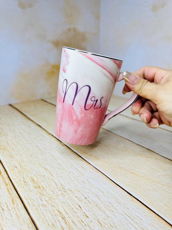 ماگ ست خانوم و اقا ماربل بلند کد 2658