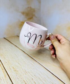 ست ماگ خانوم و اقا طرح ماربل فنجونی کد 2660