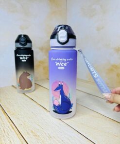 قمقمه فانتزی نی دار طرح حیوانات برند nice