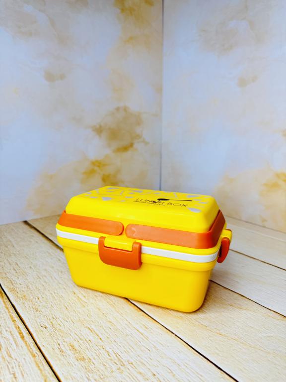 لانچ باکس ظرف غذای دوطبقه تک رنگ کد 2665