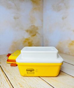 لانچ باکس ظرف غذای دوطبقه تک رنگ کد 2665