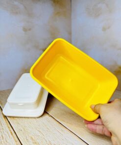 لانچ باکس ظرف غذای دوطبقه تک رنگ کد 2665