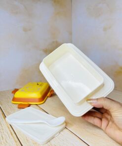 لانچ باکس ظرف غذای دوطبقه تک رنگ کد 2665