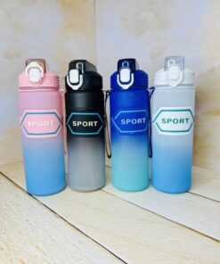 قمقمه ورزشی اسپرت دورسیلیکونی نی دار کد 2666