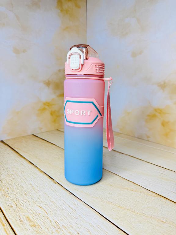 قمقمه ورزشی اسپرت دورسیلیکونی نی دار کد 2666