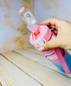 قمقمه ورزشی اسپرت دورسیلیکونی نی دار کد 2666