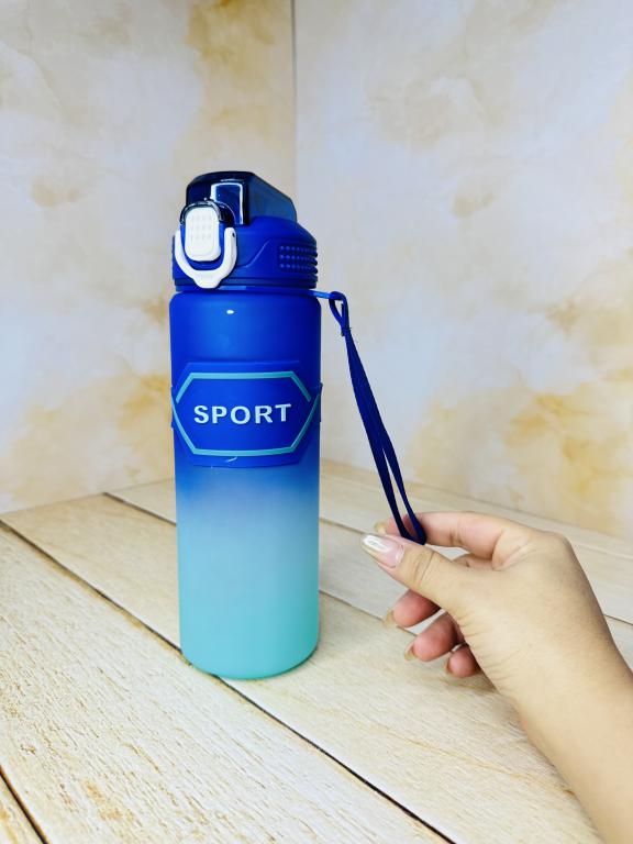 قمقمه ورزشی اسپرت دورسیلیکونی نی دار کد 2666