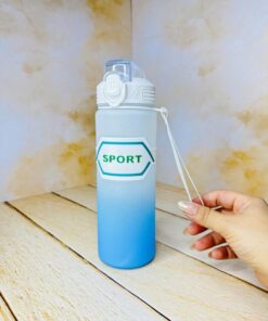 قمقمه ورزشی اسپرت دورسیلیکونی نی دار کد 2666