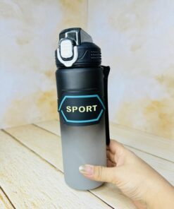 قمقمه ورزشی اسپرت دورسیلیکونی نی دار کد 2666