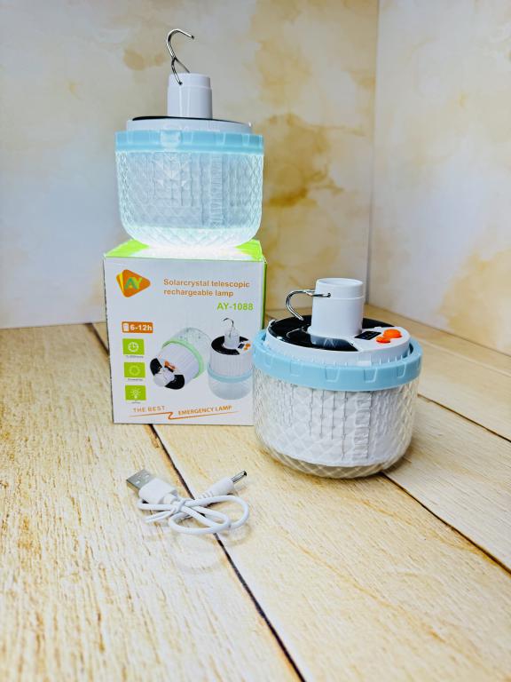 چراغ و لامپ سیار شارژی طرح کریستالی کد 2672