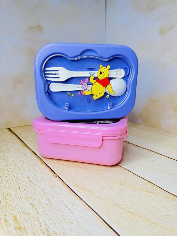 لانچ باکس ظرف غذا طرحدار درب تدی کد 2683