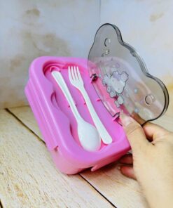 لانچ باکس ظرف غذا طرحدار درب تدی کد 2683