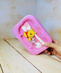 لانچ باکس ظرف غذا طرحدار درب تدی کد 2683