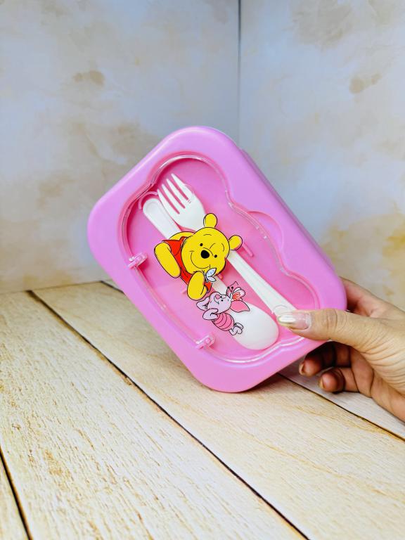 لانچ باکس ظرف غذا طرحدار درب تدی کد 2683