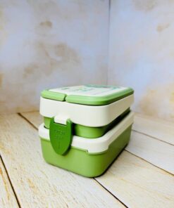 لانچ باکس فانتزی دوطبقه دسته دار طرح حیوانات کد 2684