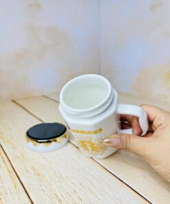 ماگ سرامیکی درپیچی اینه دار استارباکس کد 2686