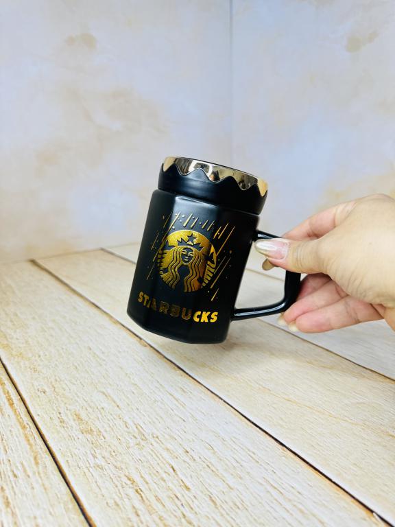 ماگ سرامیکی درپیچی اینه دار استارباکس کد 2686