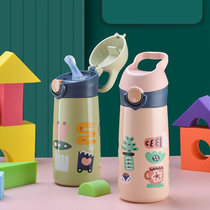 قمقمه دخترانه نی دار فانتزی