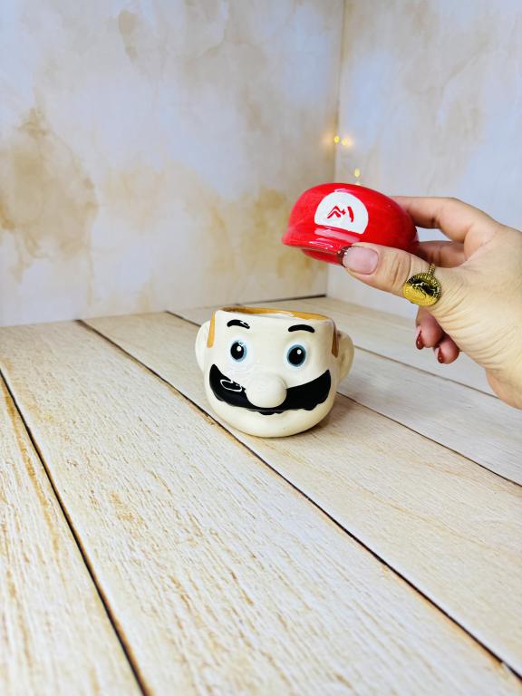 ماگ دست ساز دیزنی ماریو درب دار کد 2758