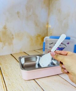 ظرف غذای داخل استیل طرح کرومی کد2767