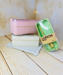 لانچ باکس نشکن گیاهی دو طبقه کد 2751