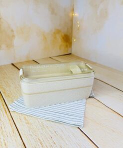 لانچ باکس نشکن گیاهی دو طبقه کد 2751