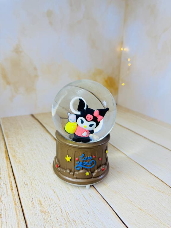 گوی موزیکال پمپی چراغدار بزرگ کرومی و استیچ کد 2779