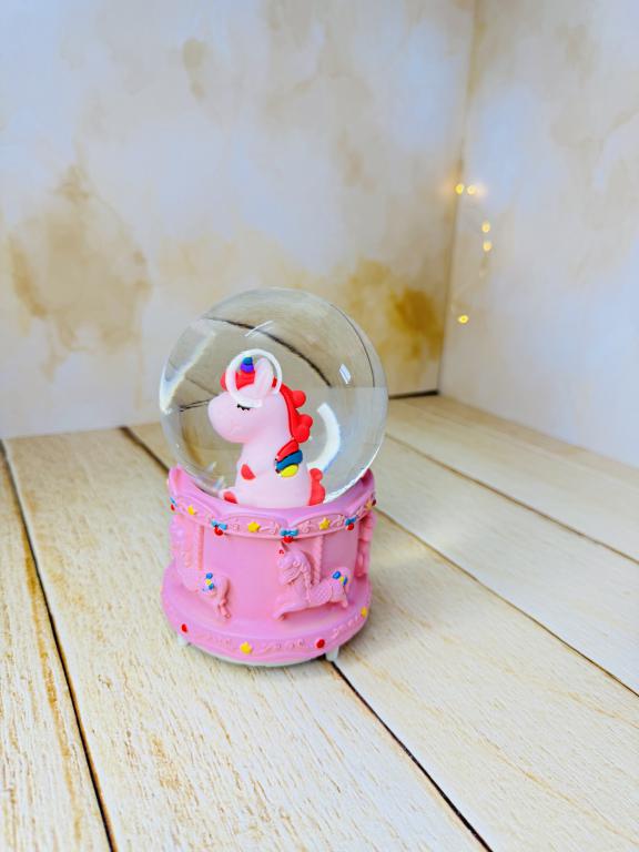 گوی موزیکال پمپی چراغدار بزرگ کرومی و استیچ کد 2779