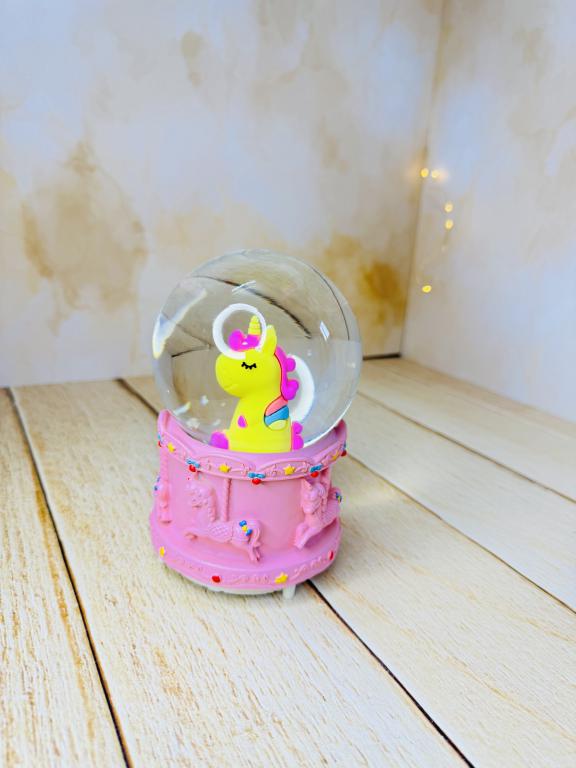 گوی موزیکال پمپی چراغدار بزرگ کرومی و استیچ کد 2779