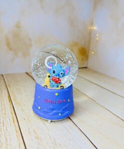 گوی موزیکال پمپی چراغدار بزرگ کرومی و استیچ کد 2779