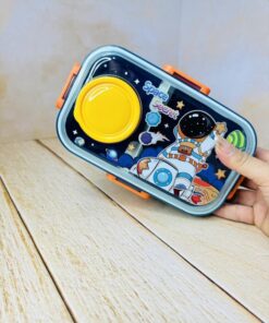 ظرف غذا و چاشت طرح فانتزی جادار دو طبقه کد 2691