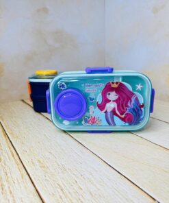 ظرف غذا و چاشت طرح فانتزی جادار دو طبقه کد 2691