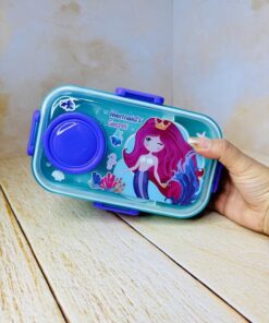 ظرف غذا و چاشت طرح فانتزی جادار دو طبقه کد 2691