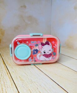 ظرف غذا و چاشت طرح فانتزی جادار دو طبقه کد 2691