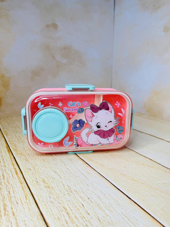 ظرف غذا و چاشت طرح فانتزی جادار دو طبقه کد 2691