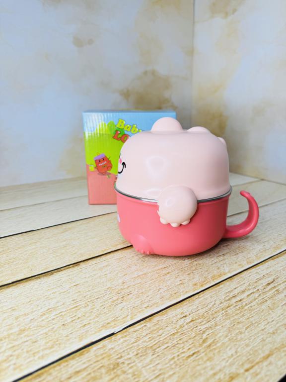 لانچ باکس استیل طرح دایناسور خنگول کد 2694