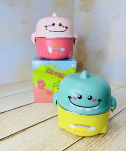 لانچ باکس استیل طرح دایناسور خنگول کد 2694