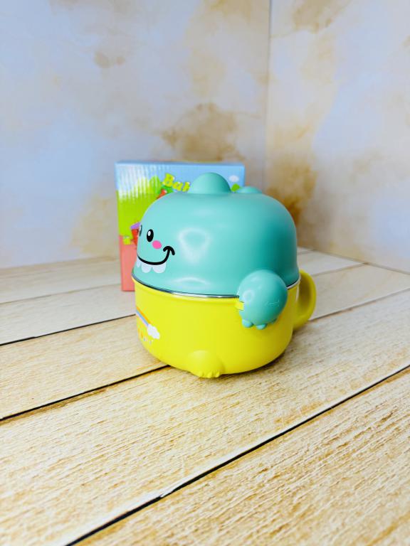 لانچ باکس استیل طرح دایناسور خنگول کد 2694