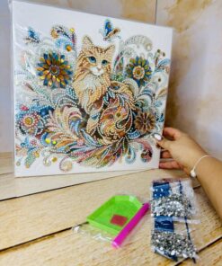 تابلو نقاشی الماسی طرح حیوانات بزرگ کد 2699