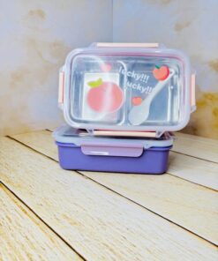 لانچ باکس مستطیلی داخل استیل دو قسمتی LUCKY LUCKY کد 2719