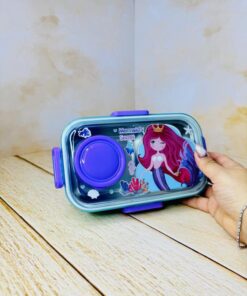 ظرف غذای استیل دو خانه فانتزی کد 2720