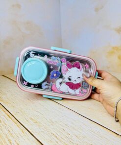 ظرف غذای استیل دو خانه فانتزی کد 2720