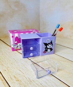 جا قلمی نشکن کشو دار کرومی کد 2722