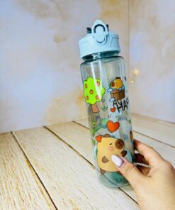 قمقمه فانتزی نی دار قلمی طرح کاپی بارا کد 2739