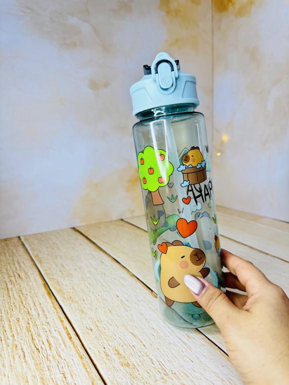 قمقمه فانتزی نی دار قلمی طرح کاپی بارا کد 2739