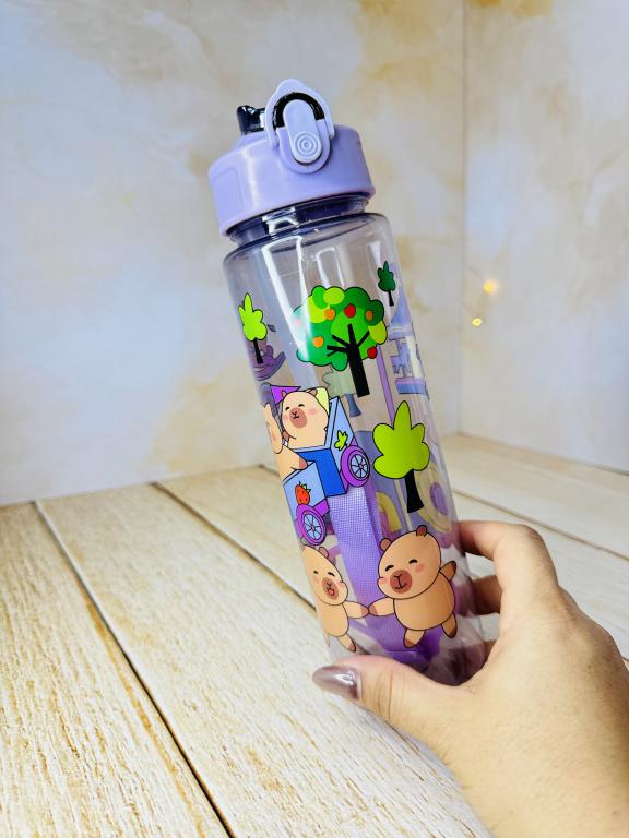 قمقمه فانتزی نی دار قلمی طرح کاپی بارا کد 2739