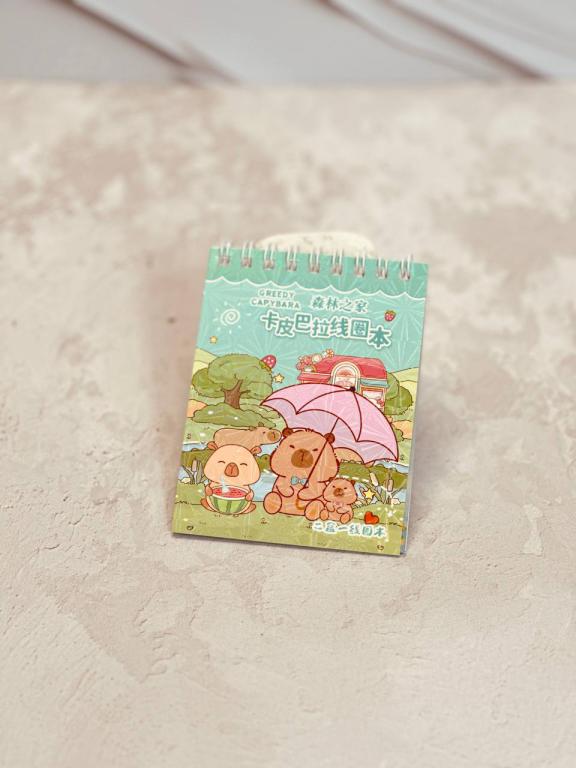 دفترچه يادداشت فانتزی استيكر دار طرح کاپی بارا کد 2705